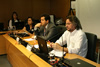 Glória Melo e Rafael Encinas, Auditores do Tribunal de Contas da União, estiveram no Plenário do CNS para falar da auditoria do Tribunal sobre assistência farmacêutica básica que está em andamento